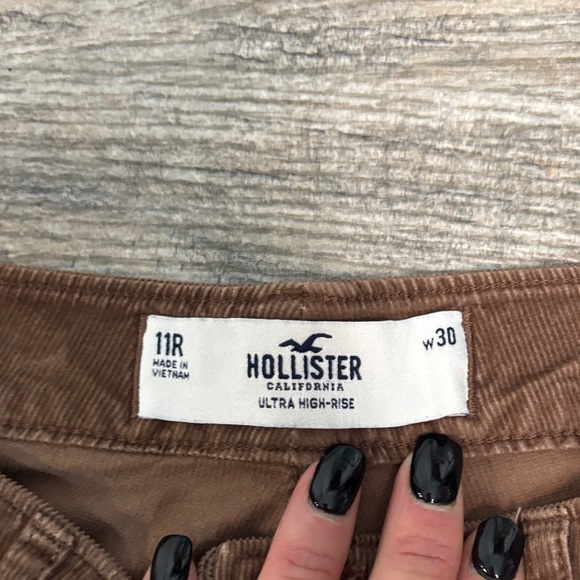 Hollister Brown Flared Corduroy Pants - Picture 6 of 9